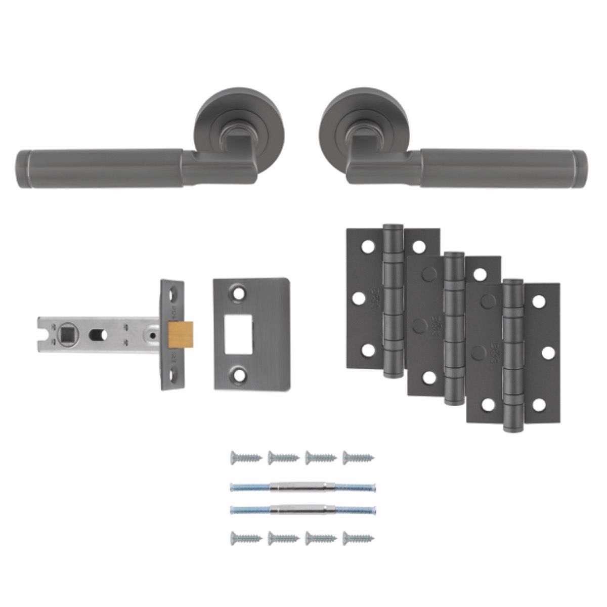 Anthracite Belas Latch Pack - Ultimate Door Pack