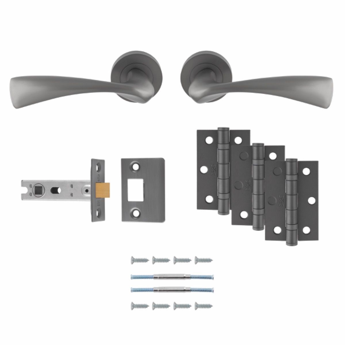 Anthracite Sintra Latch Pack - Ultimate Door Pack