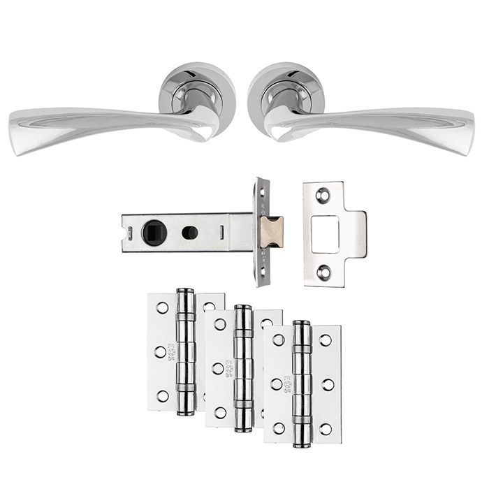 Polished Chrome Sintra Latch Pack - Ultimate Door Pack