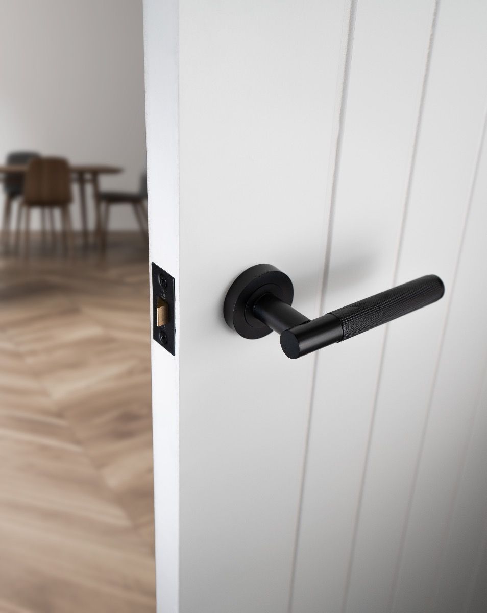 Matt Black Lagos Latch Pack - Ultimate Door Pack