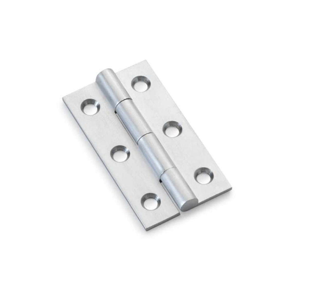 Pair Satin Chrome 50mm Cabinet Butt Hinge | AW050-CH-SC