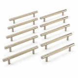 Pack 10 x Satin Nickel Linear T Bar Pull Handle - 128mm c/c  |  IXC710BSN