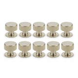 Pack 10 x Satin Nickel Linear Cupboard Knob - 34mm dia.  |  IXC713SN