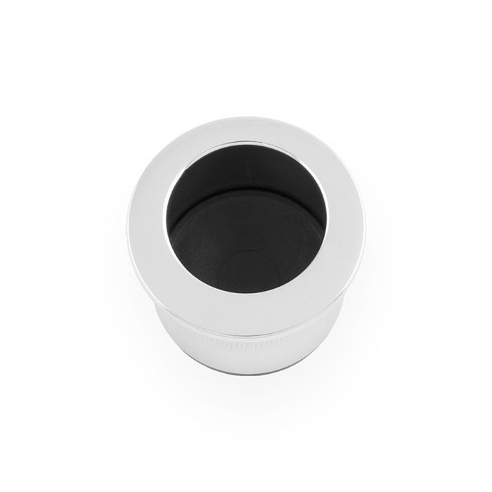 A&W Polished Chrome Round Sliding Door Finger Edge Pull  | AW992PC