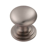 Stainless Steel Effect 50mm Victorian Cupboard Knob | M47ESSE
