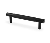 A&W Matt Black Brunel Knurled T Bar Pull Handle c/c 96mm