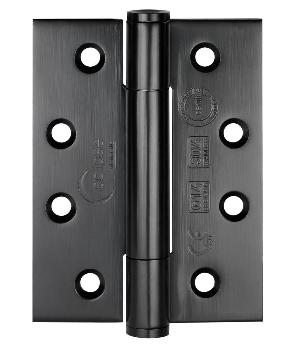 Eclipse Matt Black 102mm 4" Grade 14 BB Hinges  | 14331 BLK
