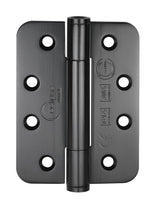 Eclipse Matt Black 102mm 4" Grade 14 Radius BB Hinges  | 14334 BLK