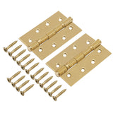 Eclipse Polished Brass 102mm (4" ) Grade 7 Slim Knuckle BB Hinges  | 14341EBP