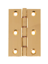 Eclipse Polished Brass 76x51mm (3") DPB Washered Hinges  | J14828