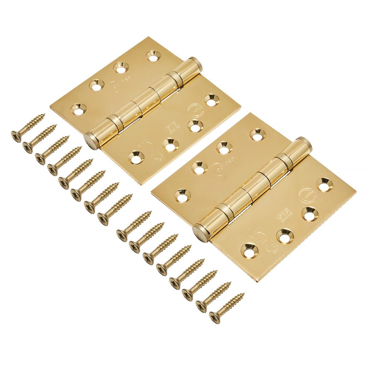 Eclipse Polished Brass 102 x 102mm Grade 13 BB Hinges  | 14841EBP