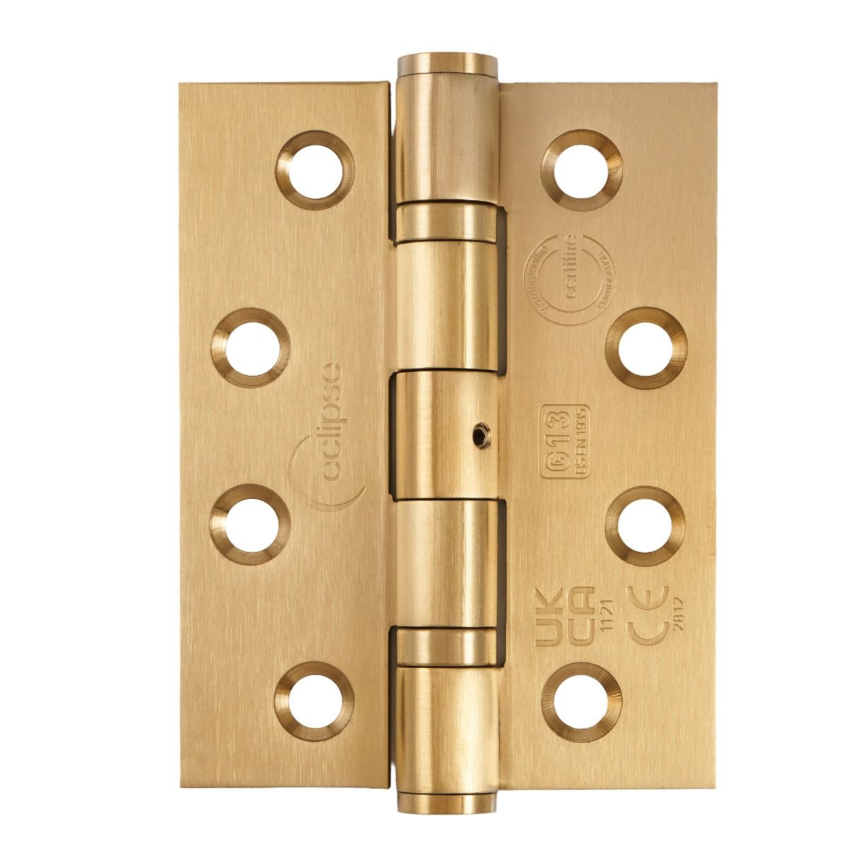 Eclipse Pair Satin Brass 102mm 4" Grade 13 BB Hinges  | 14854SBP