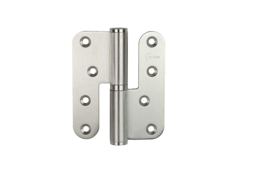 Eclipse Satin Stainless 102mm 4" Left Handed Radius Lift Off Hinges  | 14874