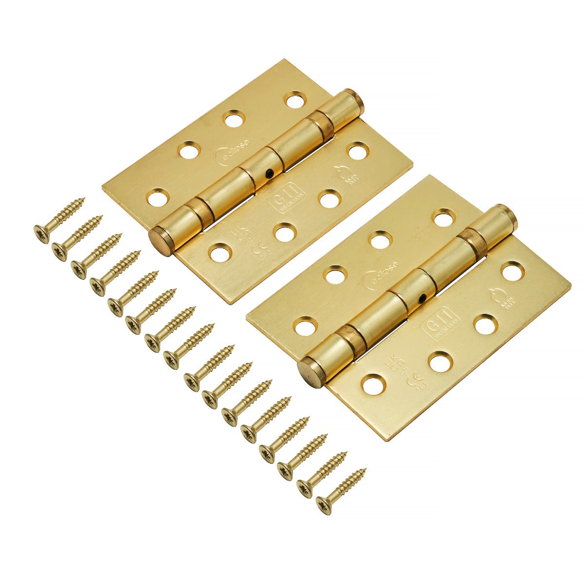 Eclipse Satin Brass 102mm (4")  Grade 11 Steel BB Hinges  | 14878