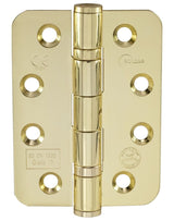 Eclipse Polished Brass 102mm 4" Grade 13 Radius BB Hinges  | 14879