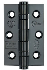 Eclipse Matt Black 76mm 3" Grade 7 Ball Bearing Hinges  | 14917