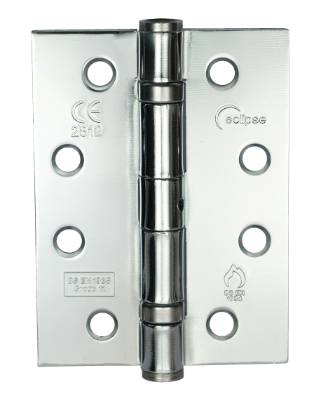 Eclipse Polished Chrome 102mm (4")  Grade 11 Steel BB Hinges  | 14934