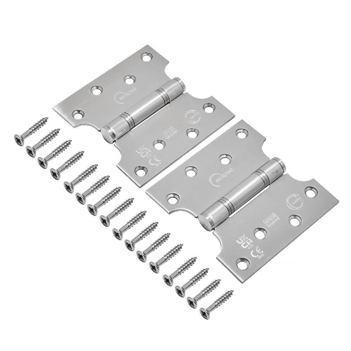 Eclipse 102x51x102mm (4") Satin Stainless Fire Rated Parliament Hinge | 14989