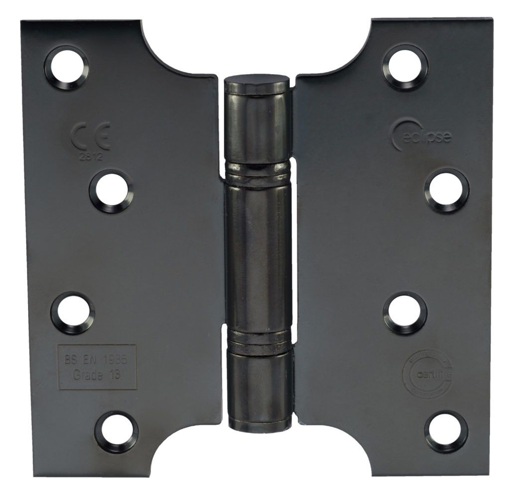 Eclipse 102x51x102mm (4") Matt Black Parliament Fire Rated Hinge | 14989BLK