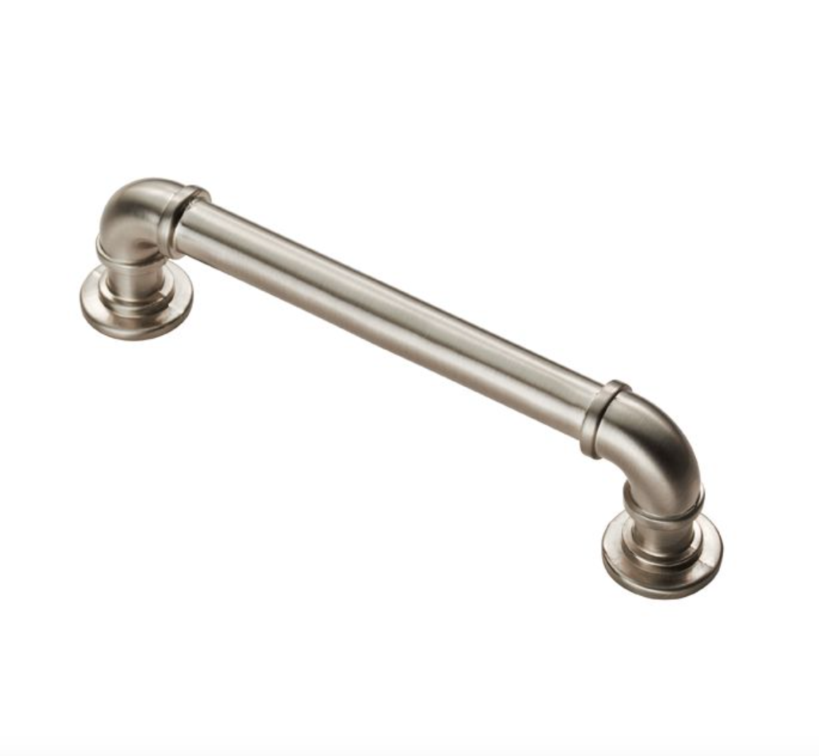 Satin Nickel 128mm Pipe Design Cabinet Pull Handle | FTD402BSN