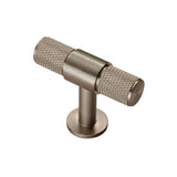 Satin Nickel 50mm Knurled T-Bar Knob | FTD701SN