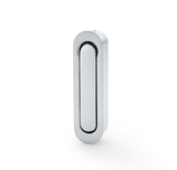 A&W Satin Chrome Radius Sliding Door Edge Flush Pull  | AW991SC