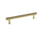A&W Satin Brass PVD Crispin Reeded Line T Bar Pull Handle c/c 160mm | AW809R-160-SBPVD