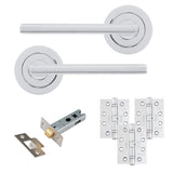 Eclipse Freestyle Polished Chrome Auriga Latch Door Pack | 102x76mm (4") Hinge  |  22241
