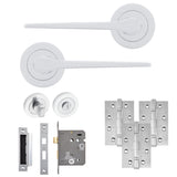 Eclipse Freestyle Polished Chrome Monte Bathroom Door Pack | 102x67mm (4")  Hinge  |  22331