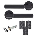 Eclipse Insignia Matt Black Linear Latch Door Pack | 76x51mm (3") Hinge  |  22802