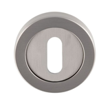 Carlisle Brass Satin Nickel Standard Keyhole Escutcheon | EUL002SN