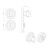 Carlisle Brass Matt Black Snib Thumbturn & Release | EUL004MB