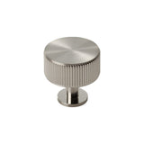 Satin Nickel 35mm Lines Cupboard Knob | FTD713SN