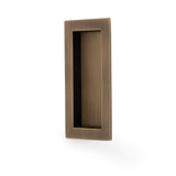 A&W Antique Brass 100 x 45mm Rectangular Flush Pull  | AW911-100-AB