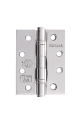 Pair 102mm (4") Polished Stainless Steel Ball Bearing Fire Grade Hinge | AH1433PSS