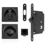 AW Black Square Sliding Door Locking Kit | AW111RBL