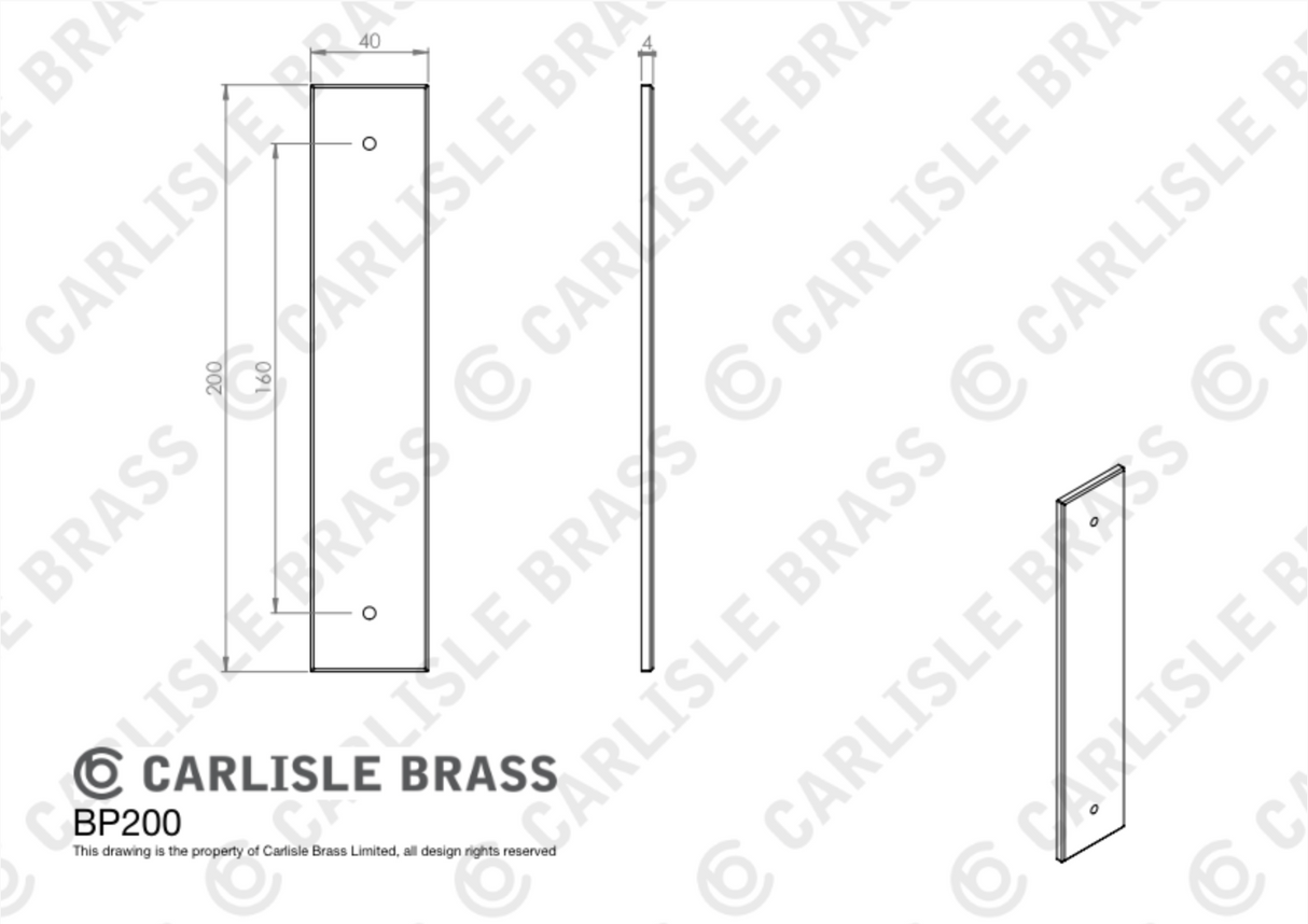 Satin Nickel 190mm Lines Pull Handle | FTD710CSN