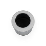 A&W Satin Chrome Round Sliding Door Finger Edge Pull  | AW992SC