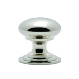 Polished Nickel 32mm Victorian Cupboard Knob | M47BPN