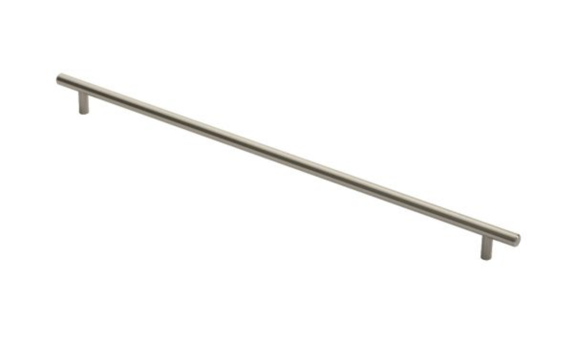 Satin Nickel Steel T Bar Cabinet Handle 448mm c/c | FTD445JSN