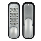 ED20 Satin Chrome Easy Code Change Push Button Digital Lock | 70253