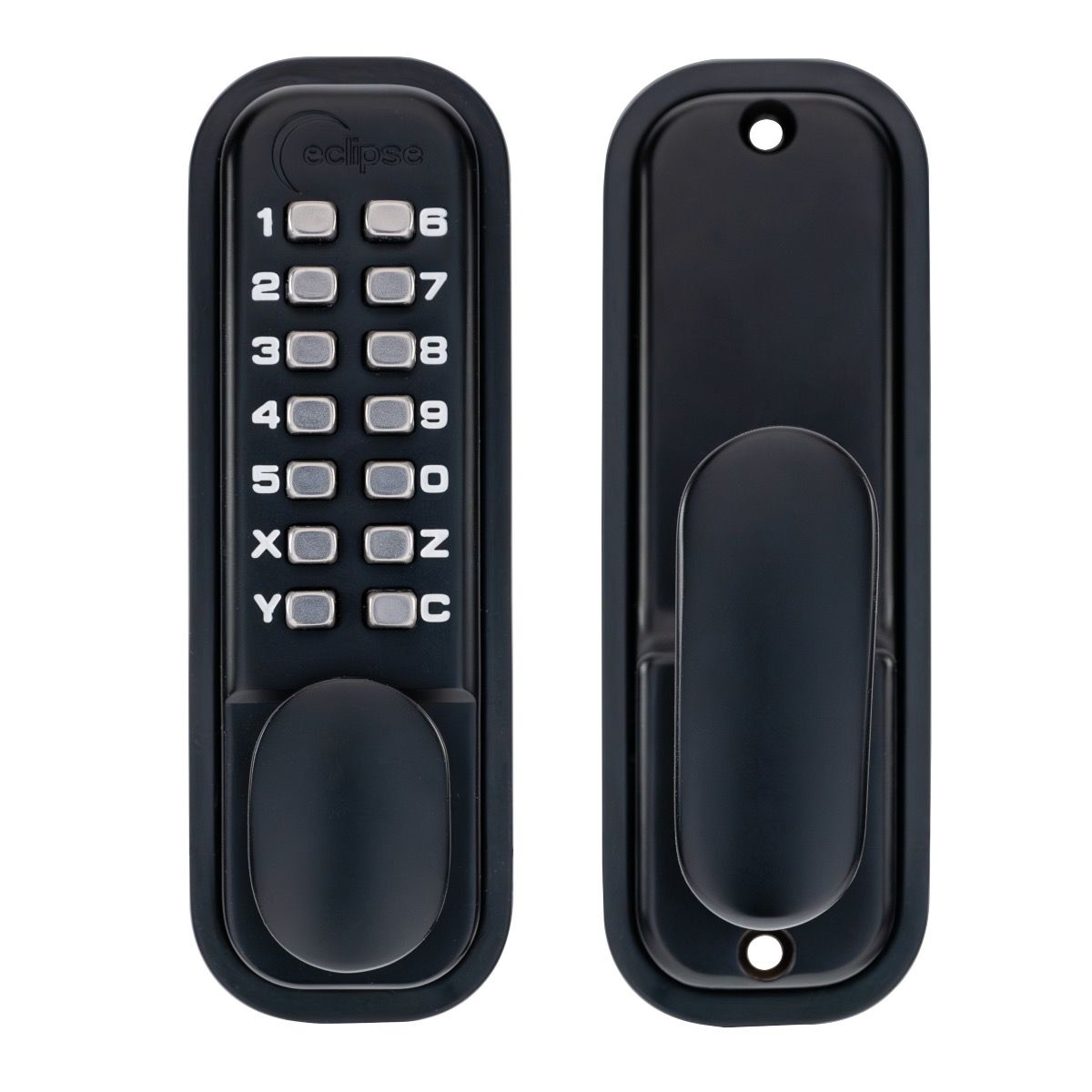 ED20 Matt Black Easy Code Change Push Button Digital Lock | 70256