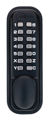 ED20 Matt Black Easy Code Change Push Button Digital Lock | 70256