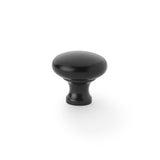A&W Matt Black 32mm Wade Round Cupboard Knob | AW836-32-BL