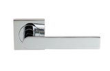 Set Polished Chrome Serozzetta Edge Latch Furniture on Square Rose | SZM210SQCP