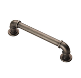 Pewter 128mm Pipe Design Cabinet Pull Handle | FTD402BPE