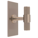 Satin Nickel 50mm Lines T-Bar Knob | FTD711SN