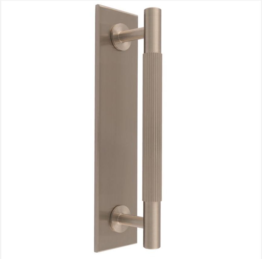 Satin Nickel 190mm Lines Pull Handle | FTD710CSN