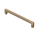 Antique Brass 160mm Square Section Block Cabinet Handle | FTD401CAB