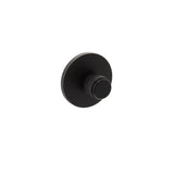 Millhouse Matt Black Knurled WC Turn & Release on 5mm rose | MHSRKWCMB